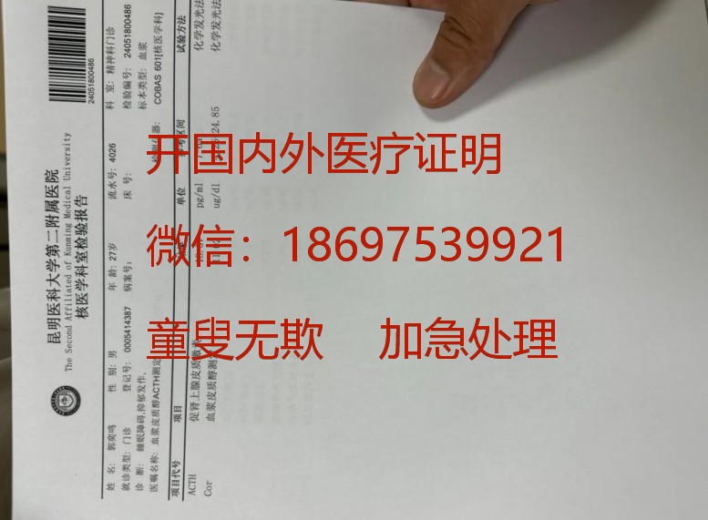 开俄罗斯医院证明